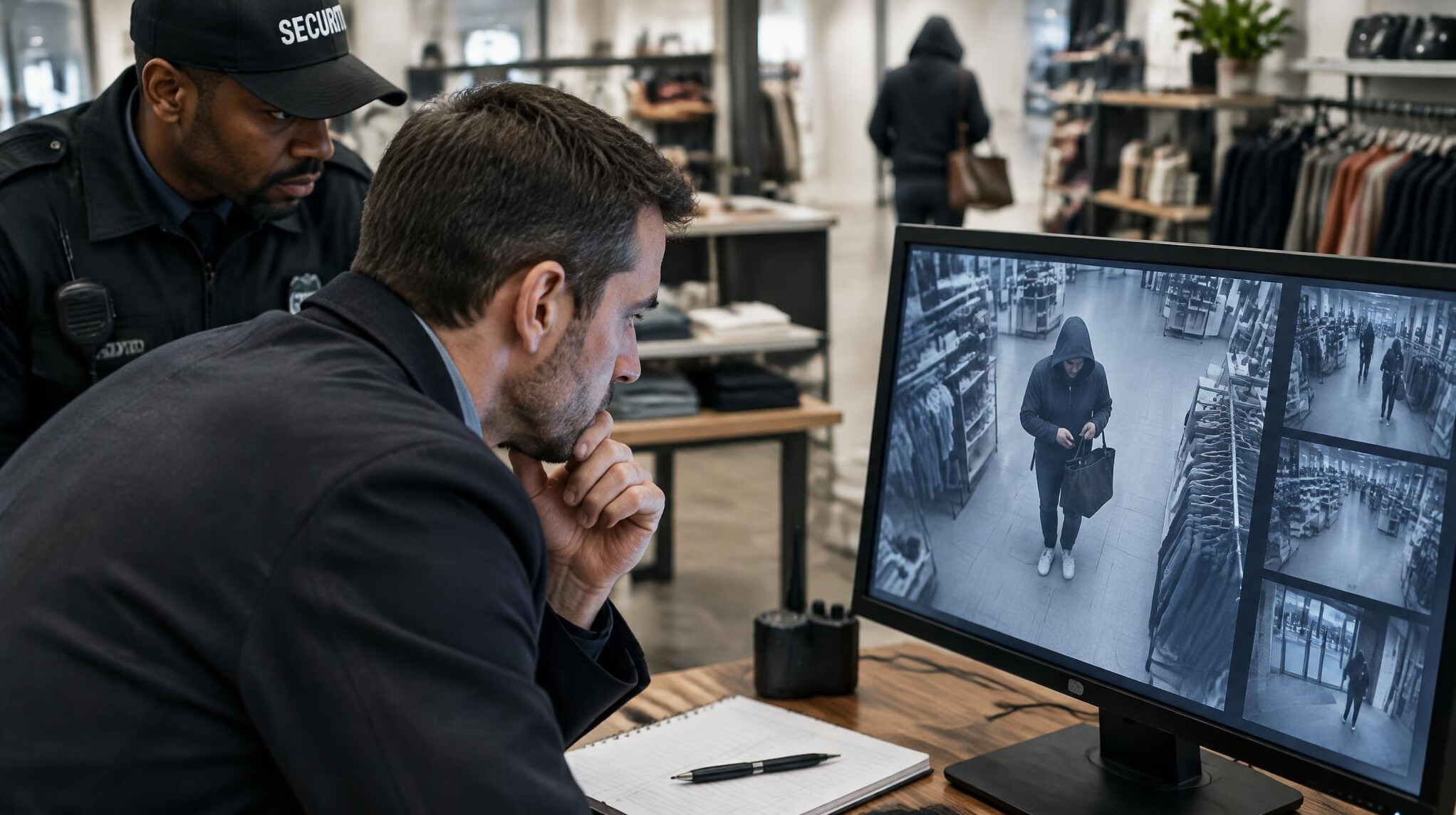 store detective investigating theft